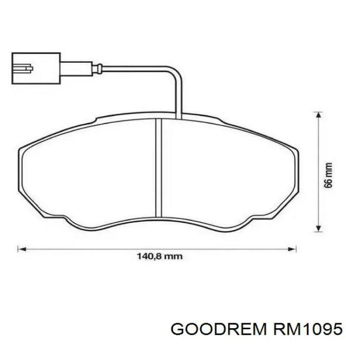 Колодки Goodrem RM1095 цена, от 17.05 USD