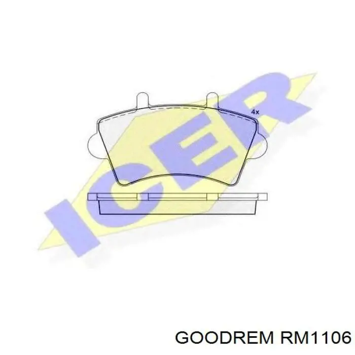 RM1106 Goodrem Колодки передние