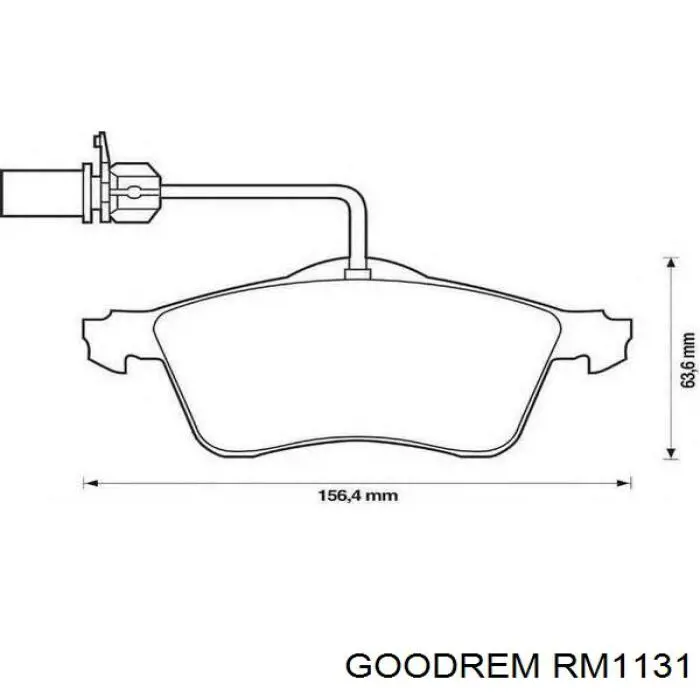 Колодки Goodrem RM1131 цена, от 17.64 USD