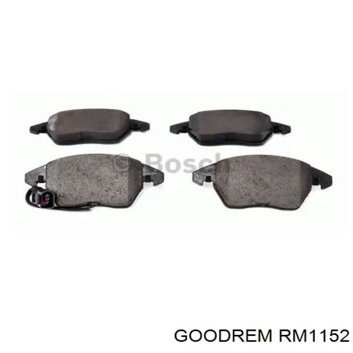 Колодки гальмівні передні, дискові RM1152 Goodrem