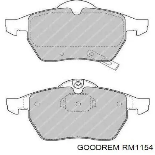 Передние тормозные колодки RM1154 Goodrem
