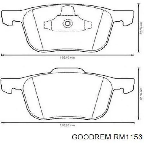 Колодки Goodrem RM1156 цена, от 15.83 USD