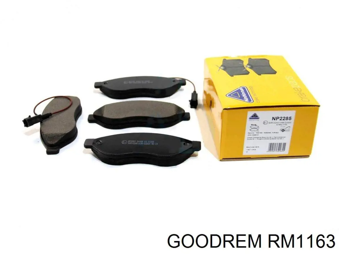 Передние тормозные колодки RM1163 Goodrem