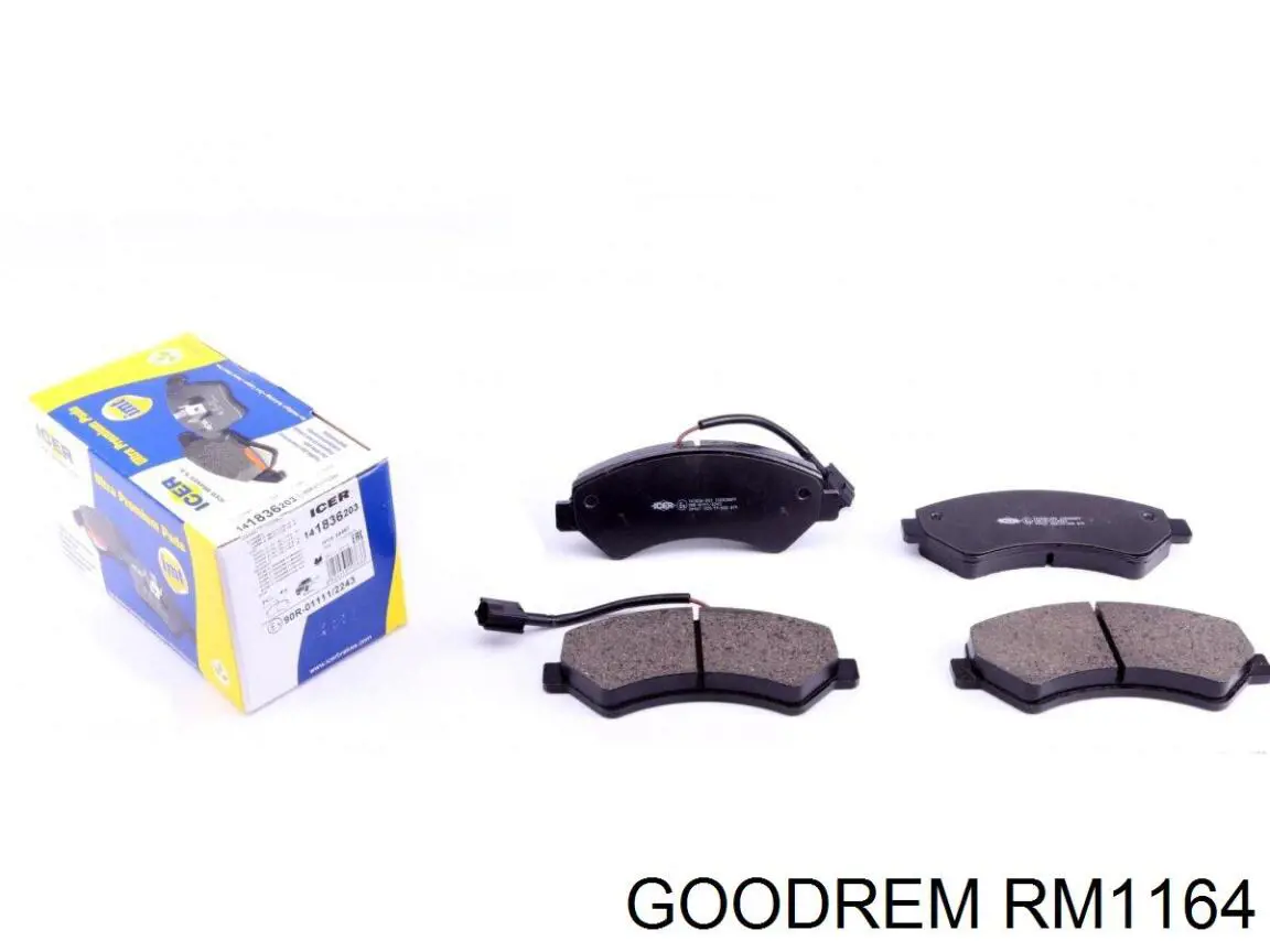 Купить RM1164 Goodrem Колодки тормозные