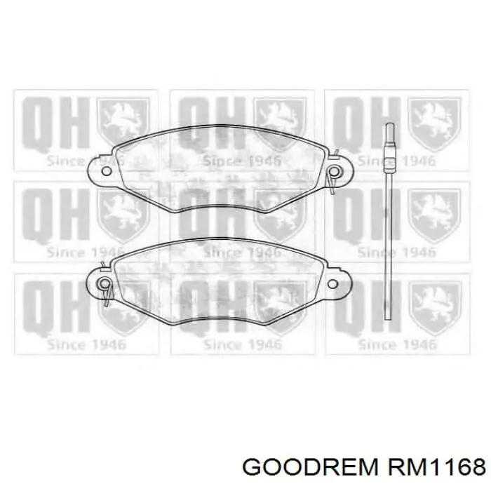 RM1168 Goodrem Колодки передние