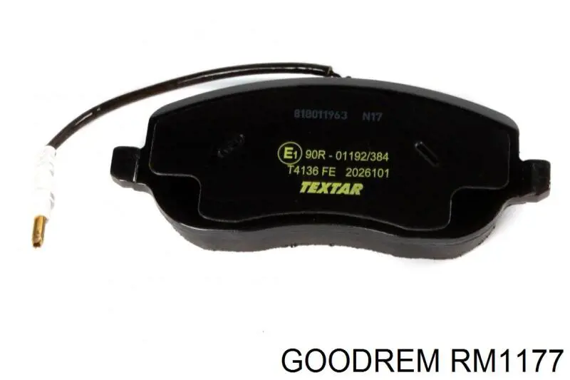 Купить RM1177 Goodrem Колодки тормозные