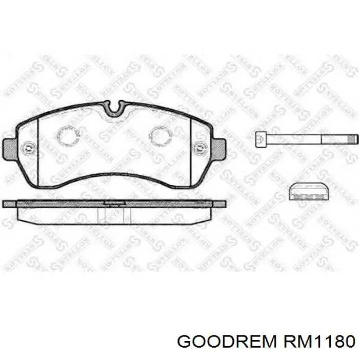 RM1180 Goodrem Колодки передние