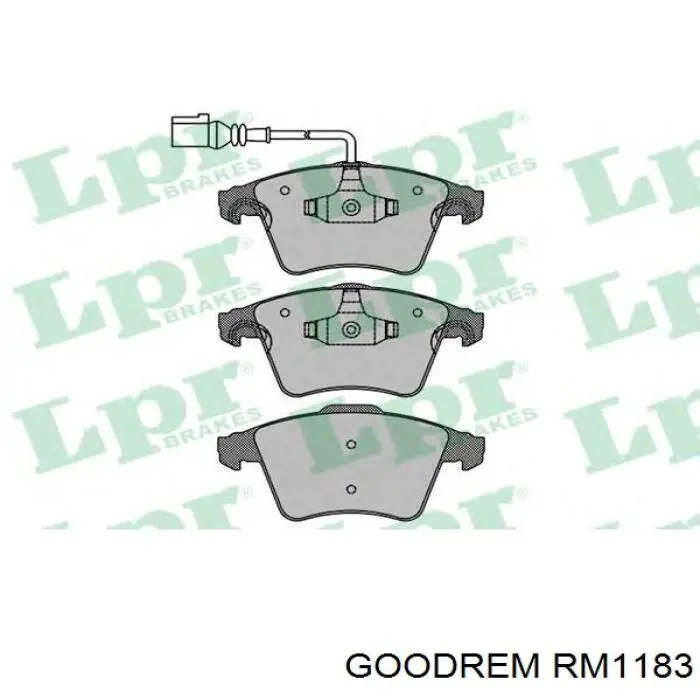 RM1183 Goodrem Колодки передние