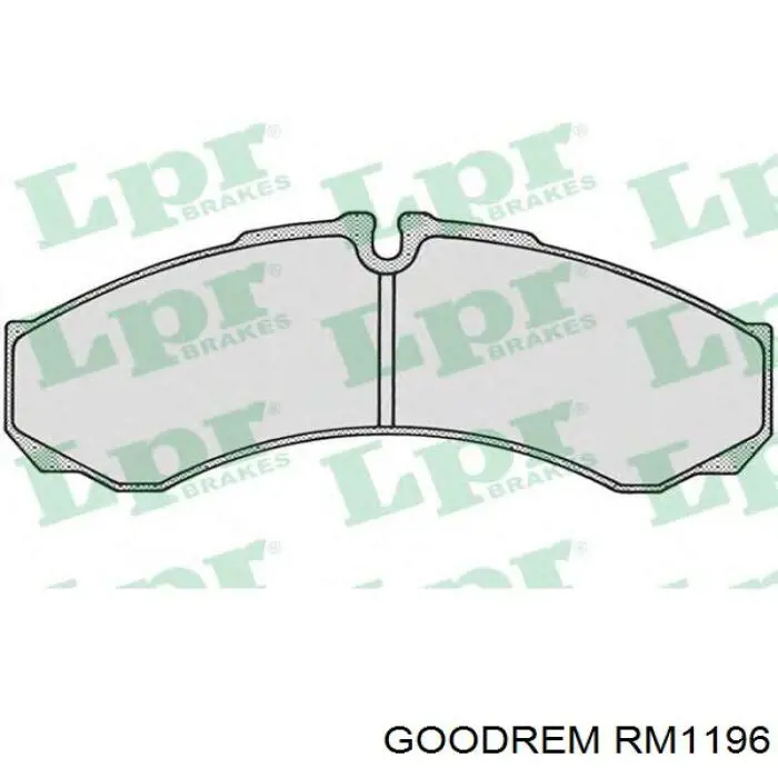 Колодки дисковые  Goodrem RM1196 цена, от 17.67 USD