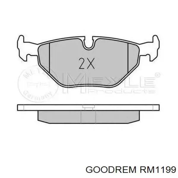 Купить RM1199 Goodrem Колодки тормозные