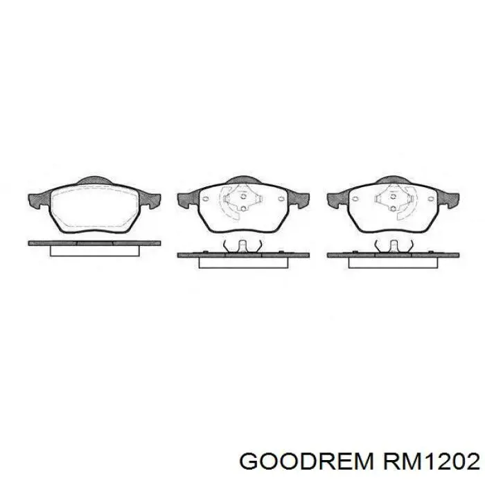 RM1202 Goodrem Колодки передние
