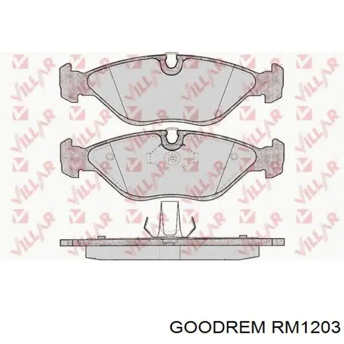 Колодки Goodrem RM1203 цена, от 13.67 USD