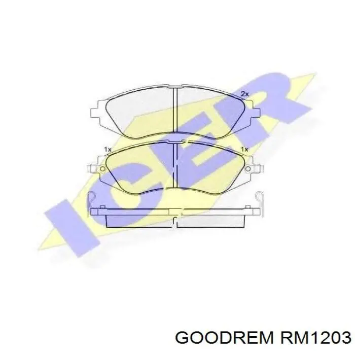 Тормозные колодки Goodrem RM1203