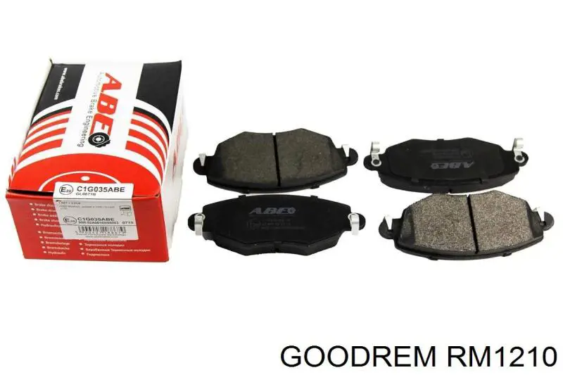 Передние тормозные колодки RM1210 Goodrem