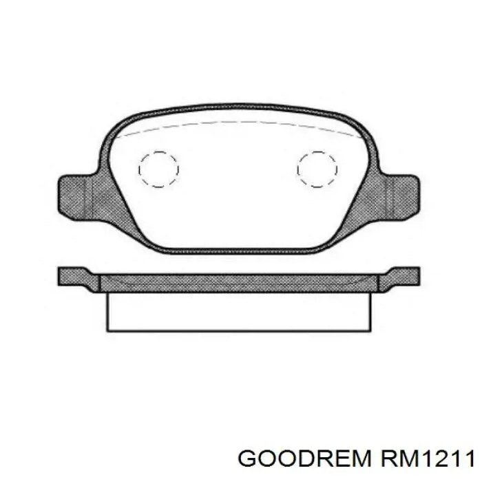 Задние тормозные колодки RM1211 Goodrem