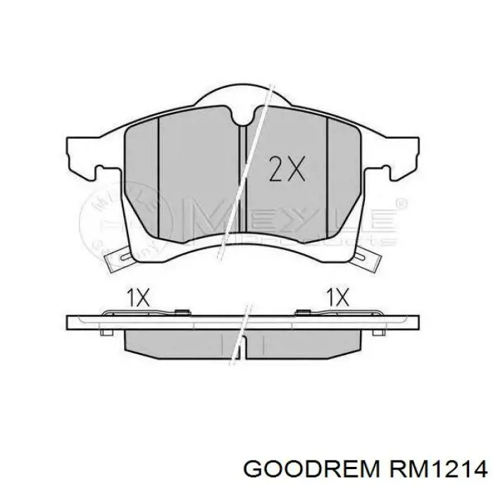Колодки Goodrem RM1214 цена, от 17.52 USD