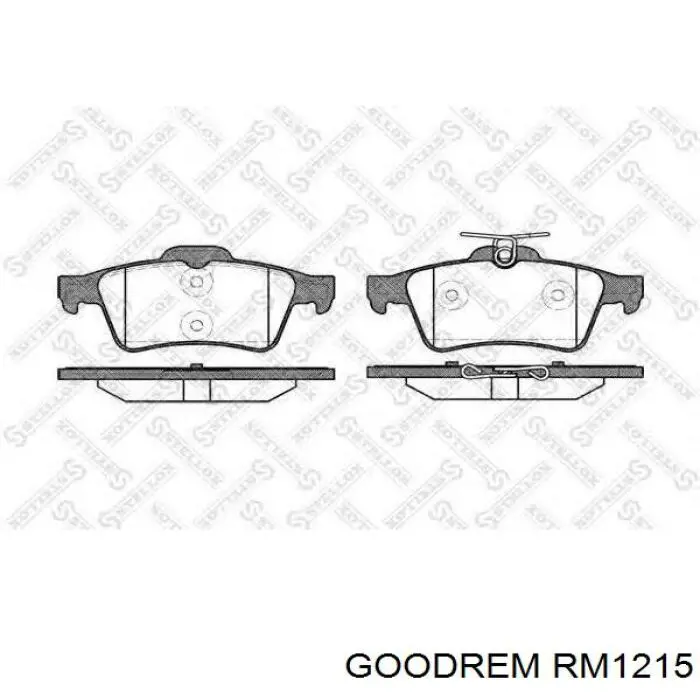 RM1215 Goodrem Колодки тормозные дисковые комплект