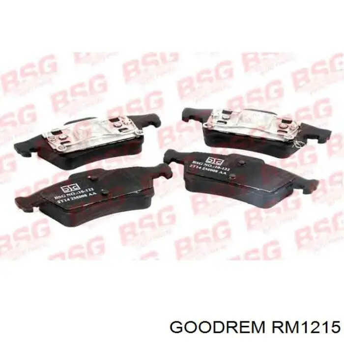 Колодки дисковые  Goodrem RM1215 цена, от 11.98 USD