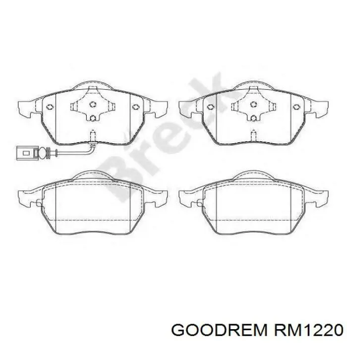 Колодки Goodrem RM1220 цена, от 18.83 USD