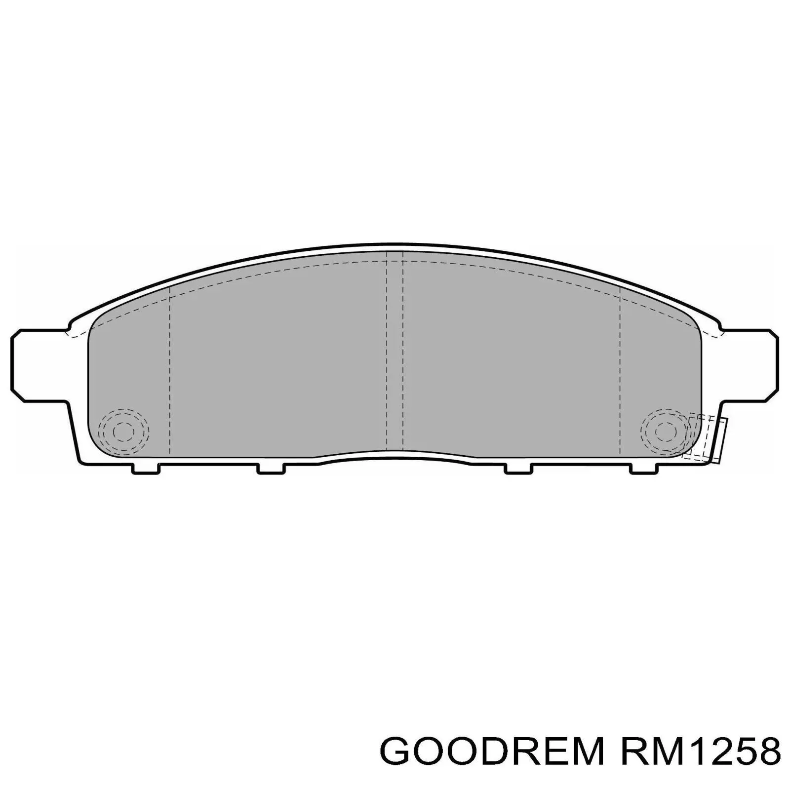 Купить RM1258 Goodrem Колодки тормозные