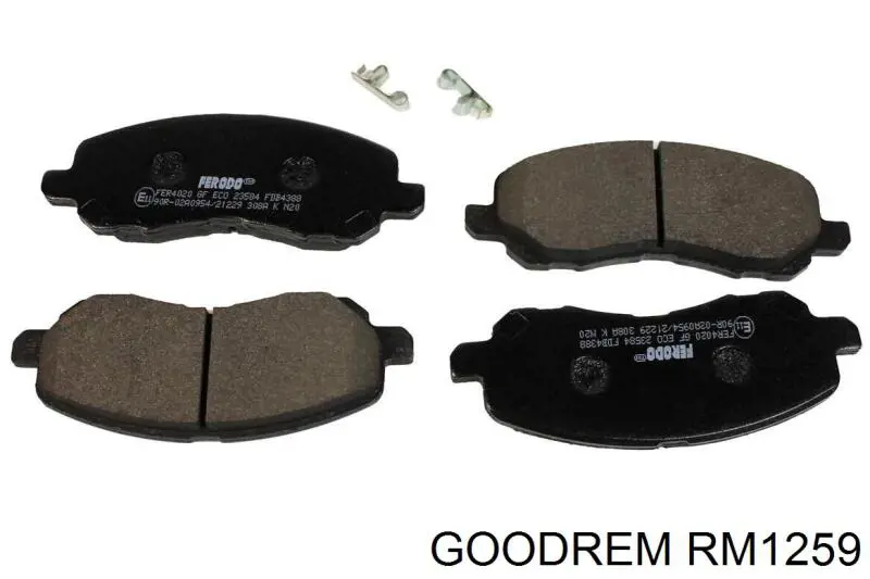Купить RM1259 Goodrem Колодки тормозные