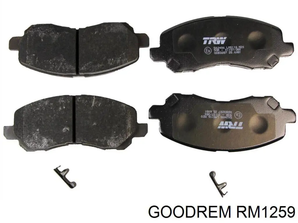 Колодки Goodrem RM1259 цена, от 15.45 USD