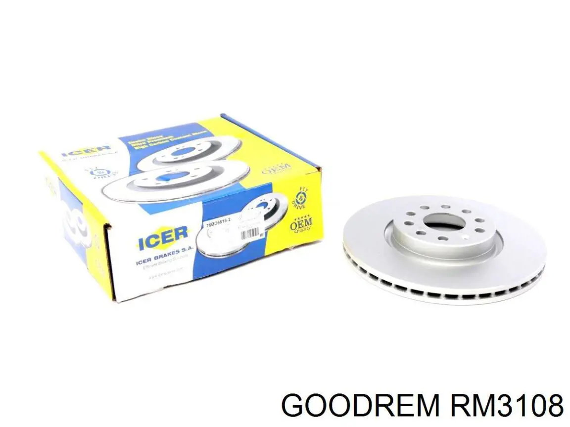 RM3108 Goodrem Диск тормозной передний