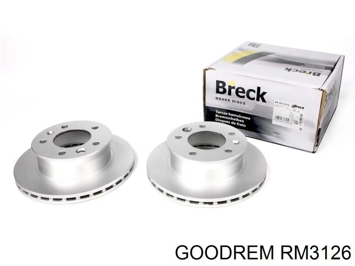 Передние тормозные диски RM3126 Goodrem