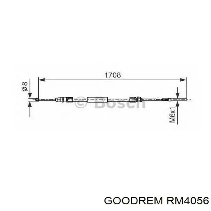 Купить RM4056 Goodrem Трос стояночного тормоза задний левый