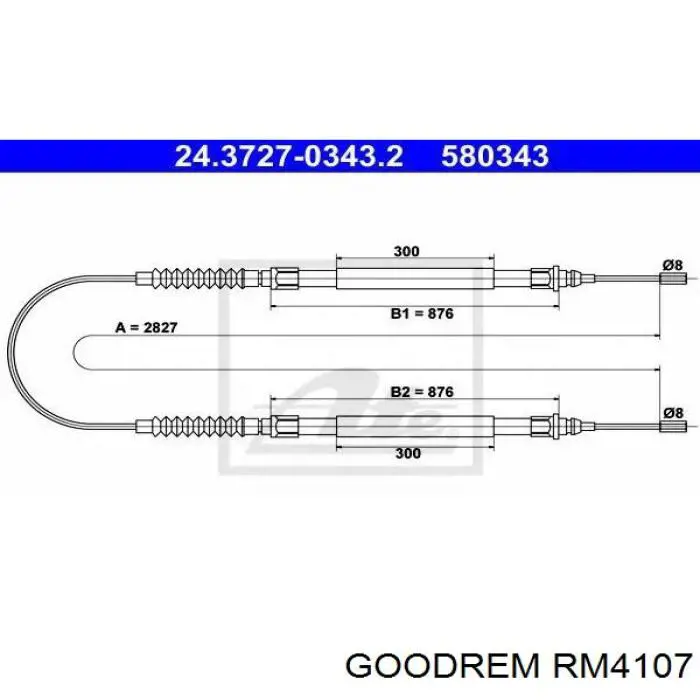 Купить RM4107 Goodrem Тормоз стояночный