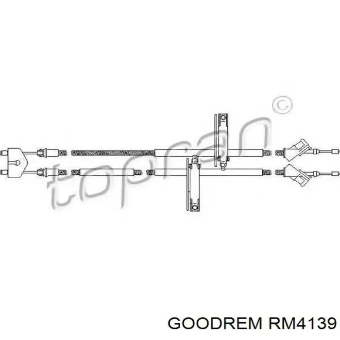 Задний трос ручника RM4139 Goodrem
