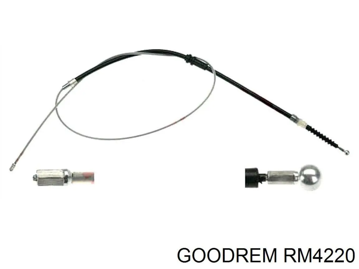 Cable de freno de mano trasero derecho/izquierdo RM4220 Goodrem