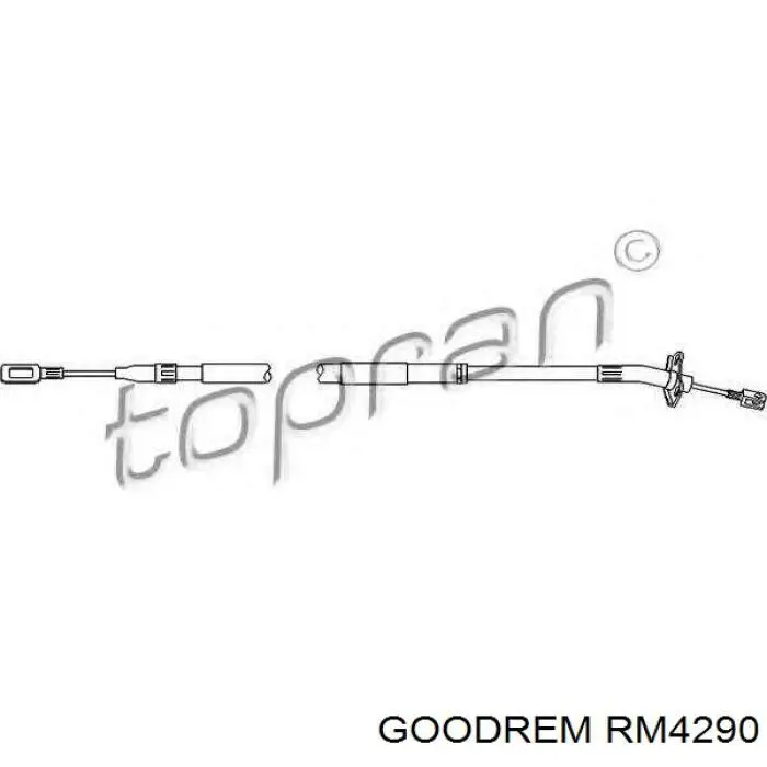 RM4290 Goodrem Трос ручного тормоза задний правый/левый