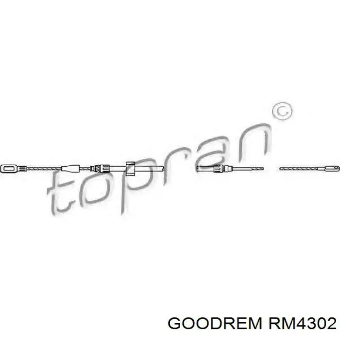 Передний трос ручника RM4302 Goodrem