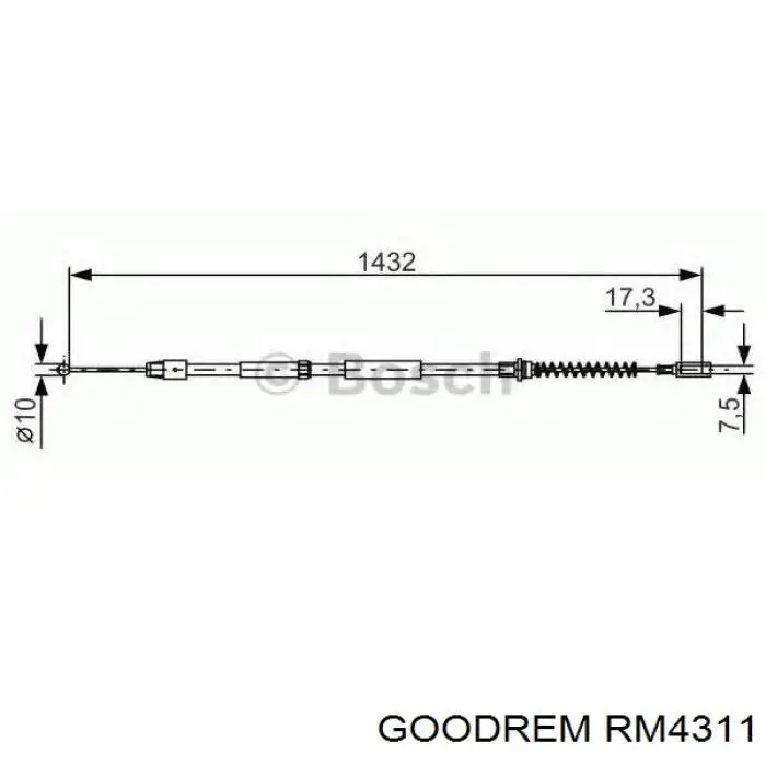 Задний трос ручника RM4311 Goodrem