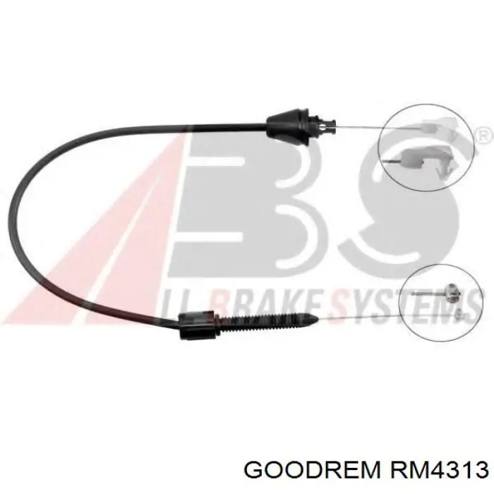 RM4313 Goodrem cabo/pedal de gás (de acelerador)