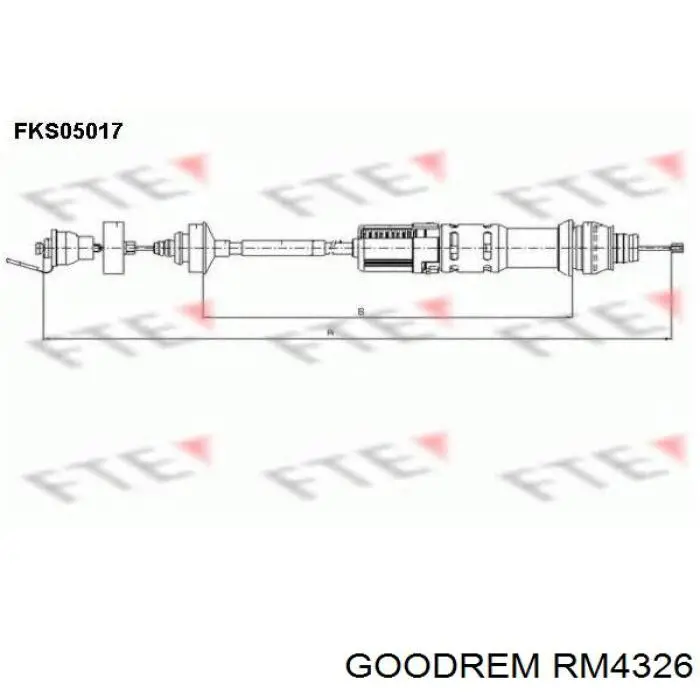 Купить RM4326 Goodrem Трос сцепления