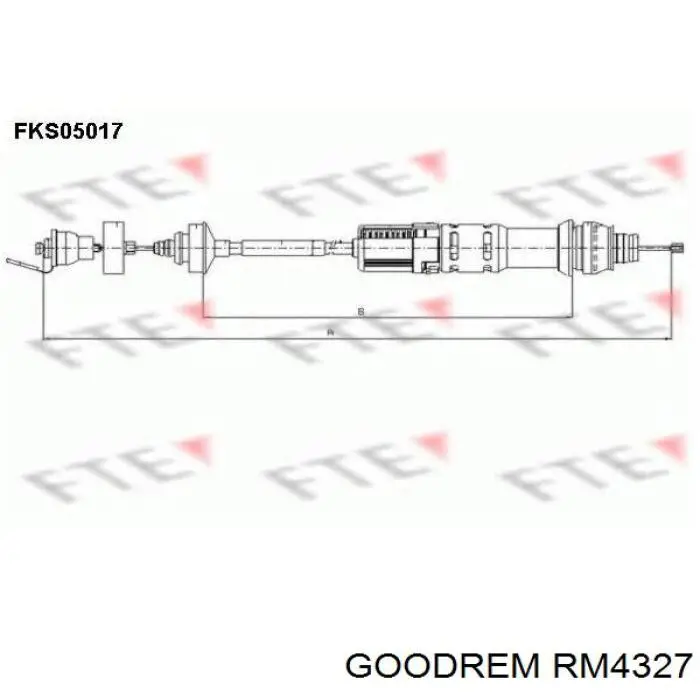 RM4327 Goodrem Трос сцепления
