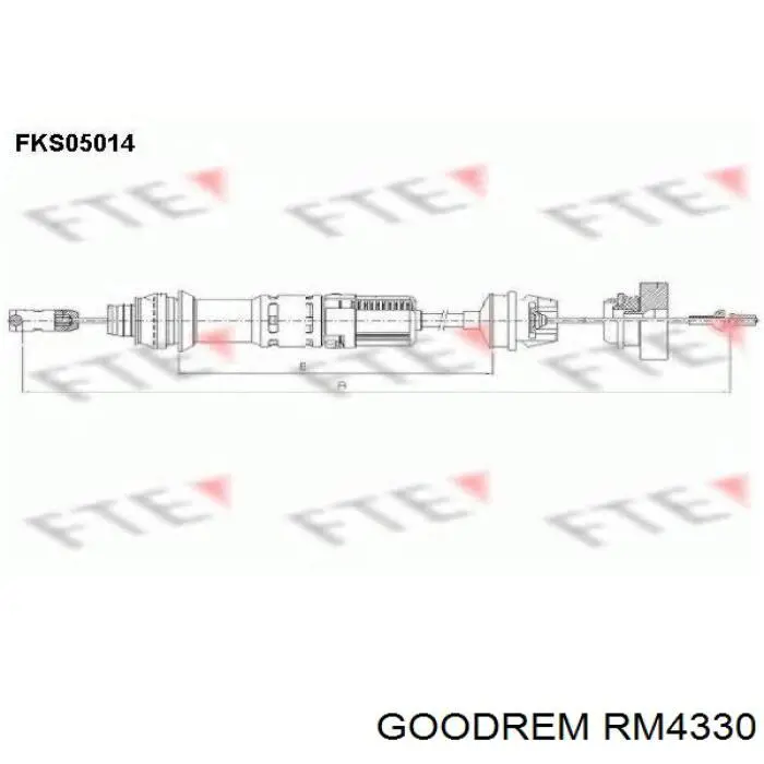 Трос сцепления Goodrem RM4330 цена, от 18.93 USD