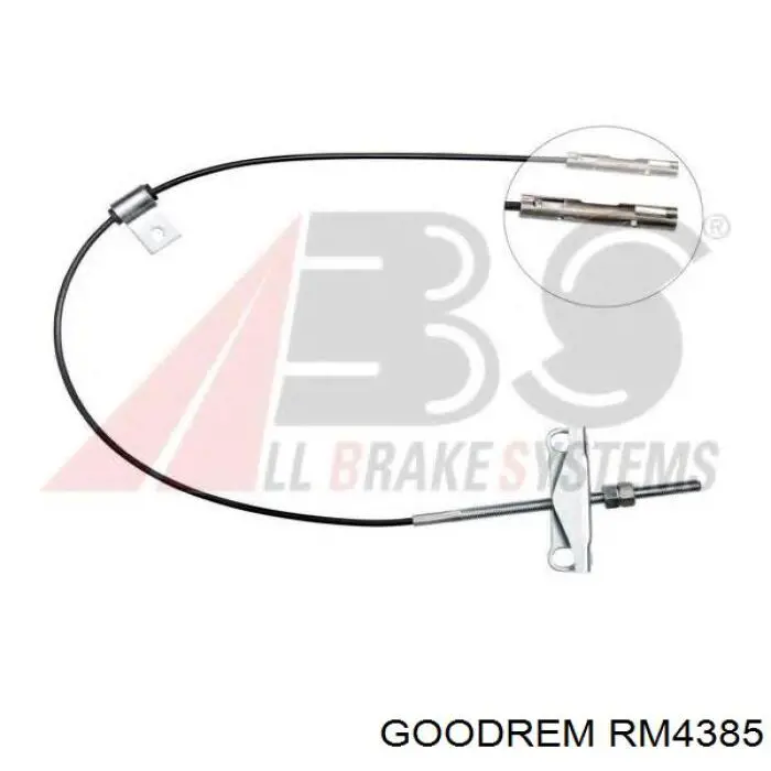 RM4385 Goodrem трос ручного тормоза промежуточный