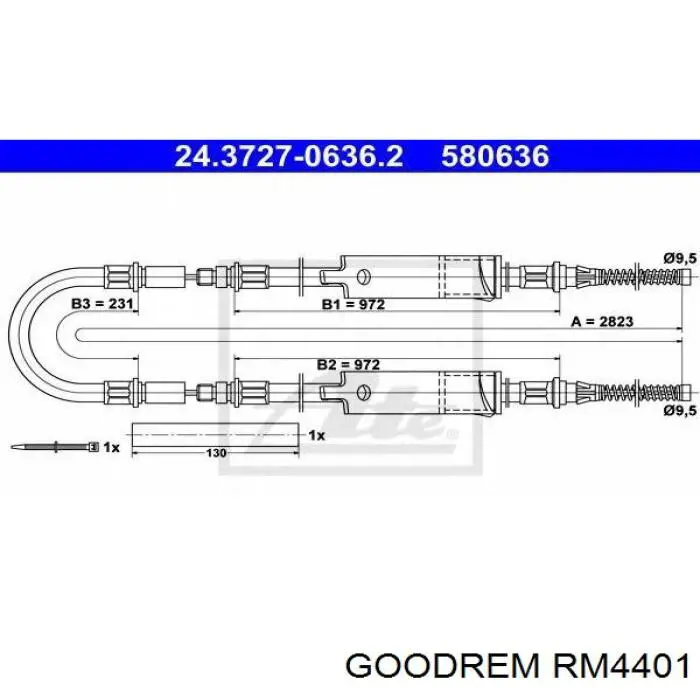 Купить RM4401 Goodrem Тормоз стояночный