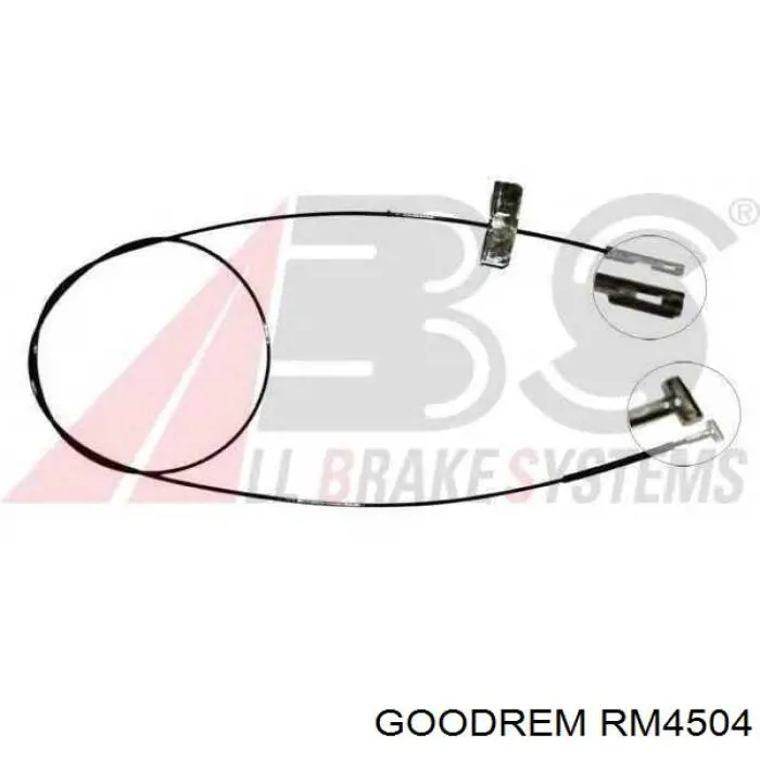 RM4504 Goodrem трос ручного тормоза промежуточный