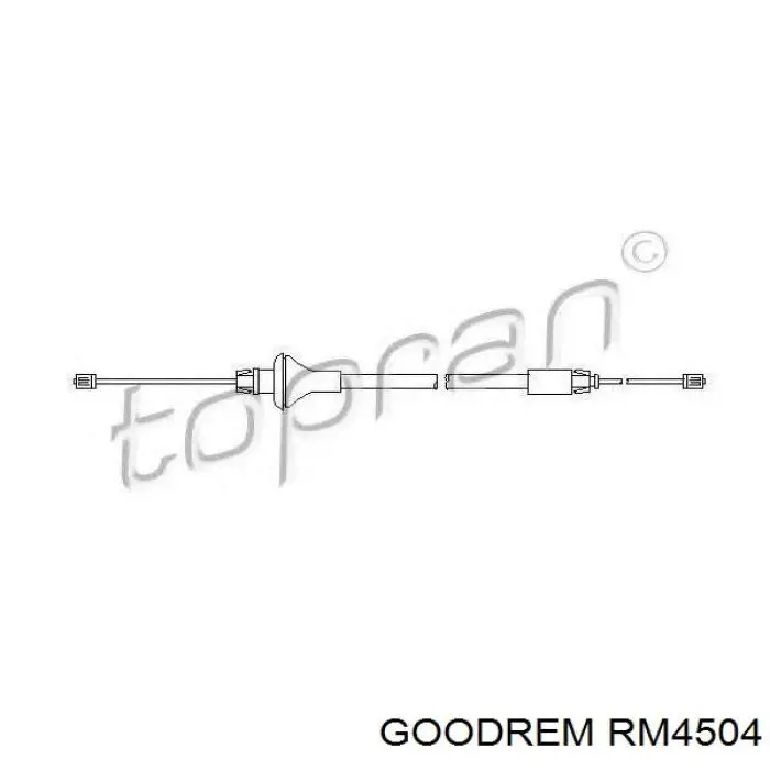 Трос ручного тормоза промежуточный RM4504 Goodrem