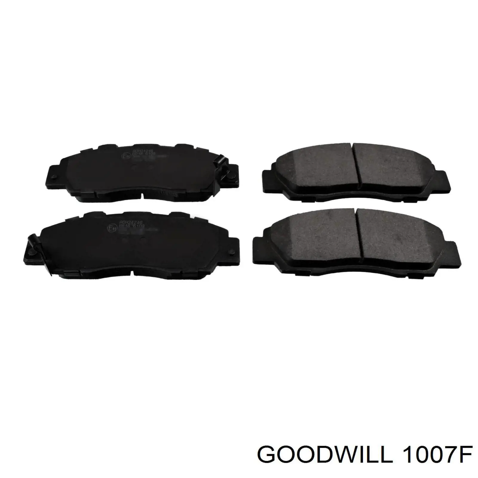 1007F Goodwill колодки тормозные передние дисковые