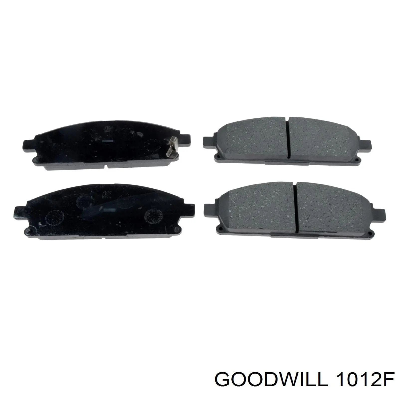 1012F Goodwill колодки тормозные передние дисковые