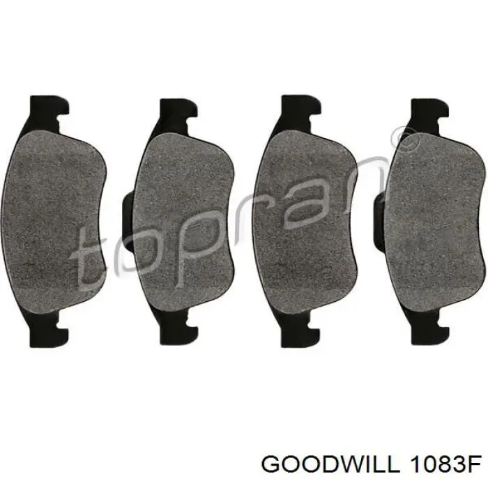 1083F Goodwill колодки тормозные передние дисковые