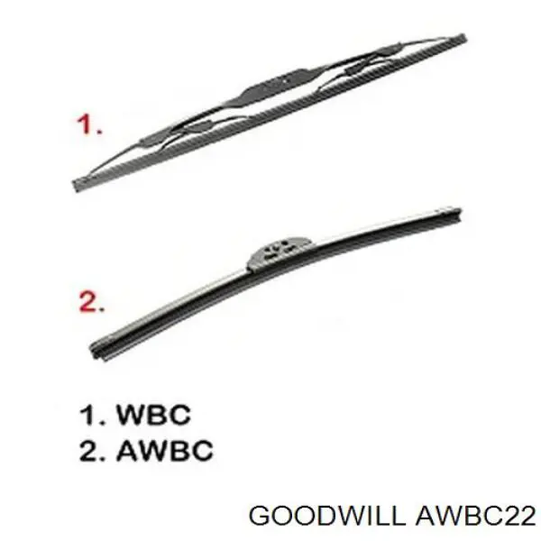 AWBC22 Goodwill щетка-дворник лобового стекла водительская