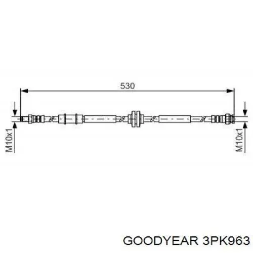 3PK963 Goodyear Поликлиновый ремень