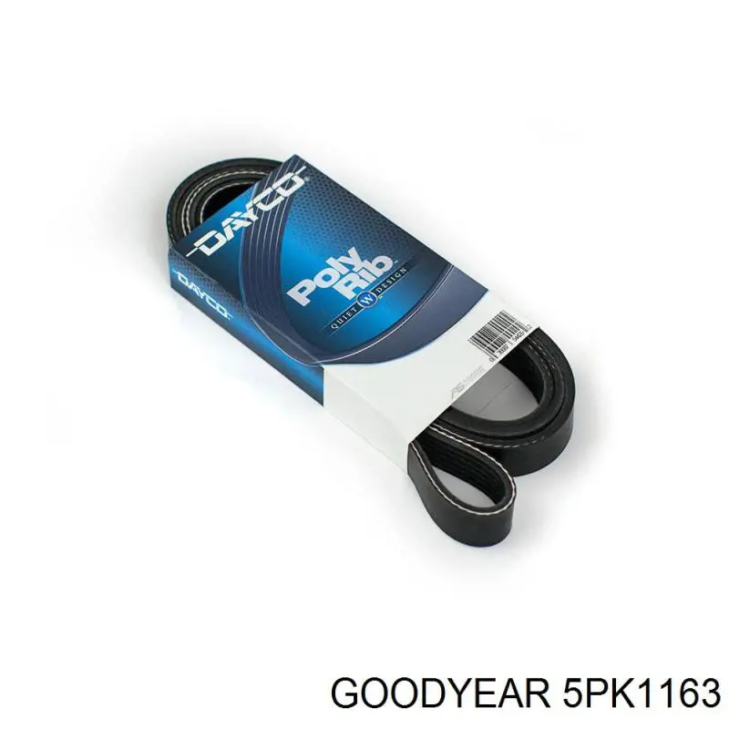 Ремень генератора 5PK1163 Goodyear