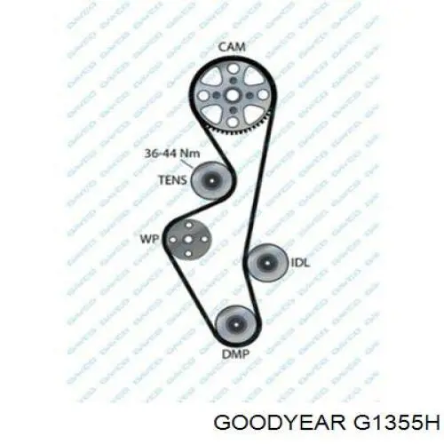 G1355H Goodyear ремень грм